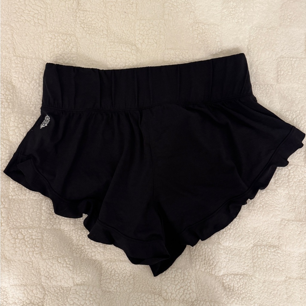 FP movement Black Women's Ruffle Hem Shorts